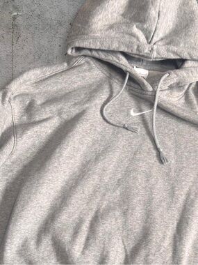 Nike swoosh grey hoodie